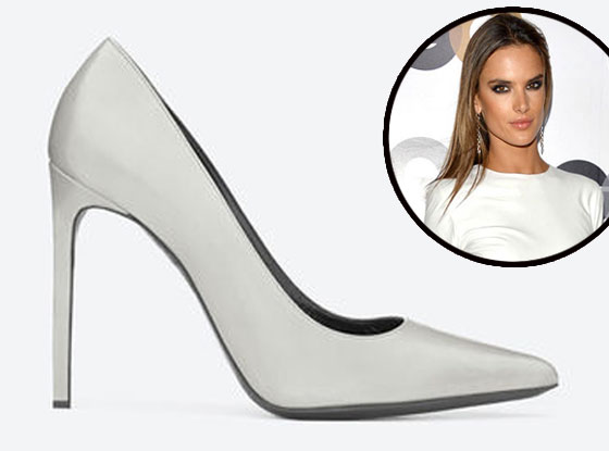 Alessandra Ambrosio, Saint Laurent Pump Alessandra Ambrosio, Saint Laurent Pump